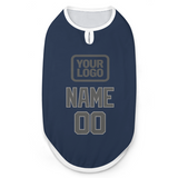 Custom Blue Dark Grey Pet Vest