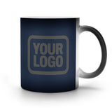 Custom Blue Dark Grey Magic Mug