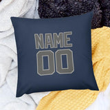 Custom Blue Dark Grey Pillowcase