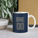 Custom Blue Dark Grey Mug