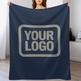 Custom Blue Gray Blanket