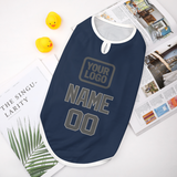 Custom Blue Dark Grey Pet Vest