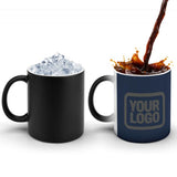 Custom Blue Dark Grey Magic Mug