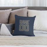Custom Blue Dark Grey Pillowcase
