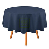 Custom Blue Dark Green Round Table Cloth