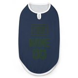Custom Blue Dark Green Pet Vest