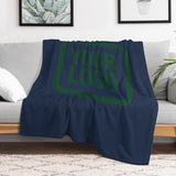 Custom Blue Green Blanket