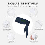 Custom Blue Dark Green Headband