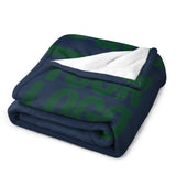Custom Blue Green Blanket