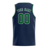 Custom Blue & Green Colors Design Sports Basketball Jersey