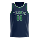 Custom Blue & Green Colors Design Sports Basketball Jersey