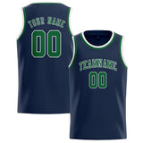 Custom Blue & Green Colors Design Sports Basketball Jersey