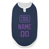 Custom Blue Light Purple Pet Vest