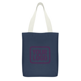 Custom Blue Light Purple Canvas Tote Bag