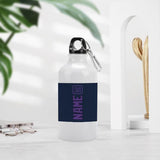 Custom Blue Light Purple Sports Bottle