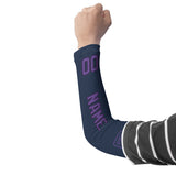Custom Blue Light Purple Arm Sleeve