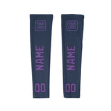 Custom Blue Light Purple Arm Sleeve