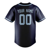 Custom Blue & Light Blue Colors Design Sports Baseball Jersey