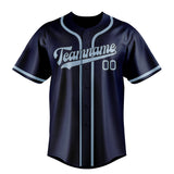 Custom Blue & Light Blue Colors Design Sports Baseball Jersey