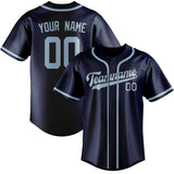 Custom Blue & Light Blue Colors Design Sports Baseball Jersey
