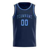 Custom Blue & Light Blue Colors Design Sports Basketball Jersey