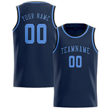 Custom Blue & Light Blue Colors Design Sports Basketball Jersey