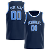 Custom Blue & Light Blue Colors Design Sports Basketball Jersey