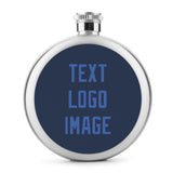 Custom Blue Sky Blue Hip Flask