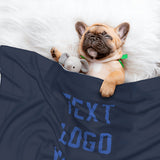 Custom Blue Sky Blue Pet Blanket