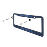Custom Blue Sky Blue License Plate Frame