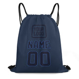 Custom Blue Navy Drawstring Bag
