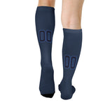 Custom Blue Navy Knee-High Sock
