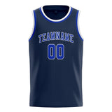 Custom Blue & Sky Blue Colors Design Sports Basketball Jersey
