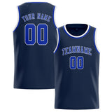 Custom Blue & Sky Blue Colors Design Sports Basketball Jersey