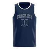 Custom Blue & Blue Colors Design Sports Basketball Jersey