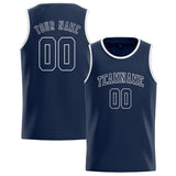 Custom Blue & Blue Colors Design Sports Basketball Jersey