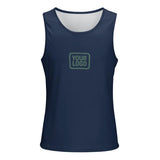 Custom Blue Blue Green Men's Tank Top