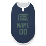 Custom Blue Blue Green Pet Vest