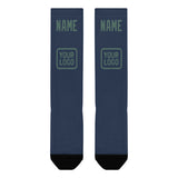 Custom Blue Blue Green Knee-High Sock