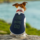 Custom Blue Blue Green Pet Vest