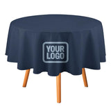 Custom Blue Light Blue Round Table Cloth