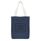 Custom Blue Light Blue Canvas Tote Bag