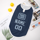 Custom Blue Light Blue Pet Vest