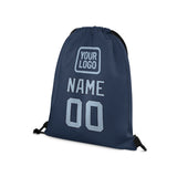 Custom Blue Light Blue Drawstring Bag