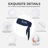 Custom Blue Light Blue Headband