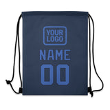Custom Blue Sky Blue Drawstring Bag