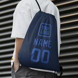 Custom Blue Sky Blue Drawstring Bag