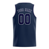 Custom Blue & Navy Colors Design Sports Basketball Jersey
