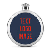 Custom Blue Orange Red Hip Flask