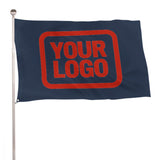 Custom Blue Orange Red Flag